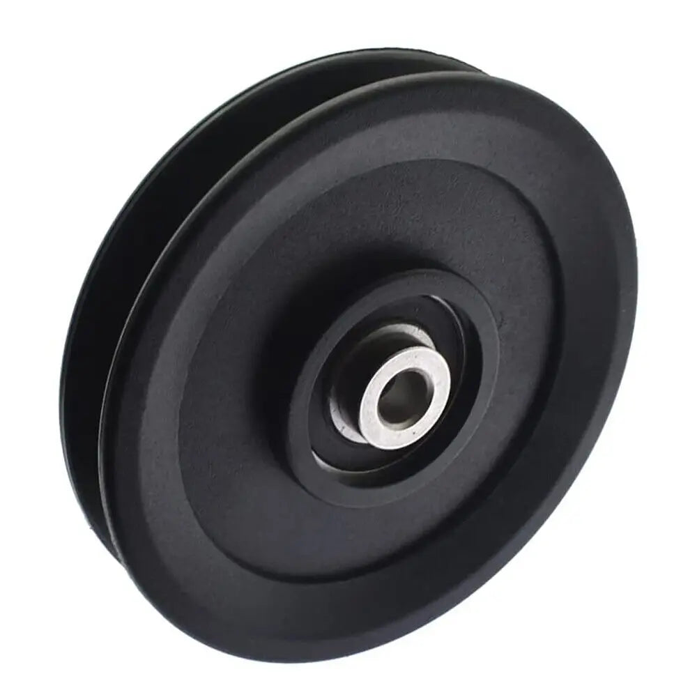 Fitness Equipment Parts Pulley Wheel Cable Machine Part Black Nylon Pulley Good Wear Resistance Light Weight Nylon Bearing