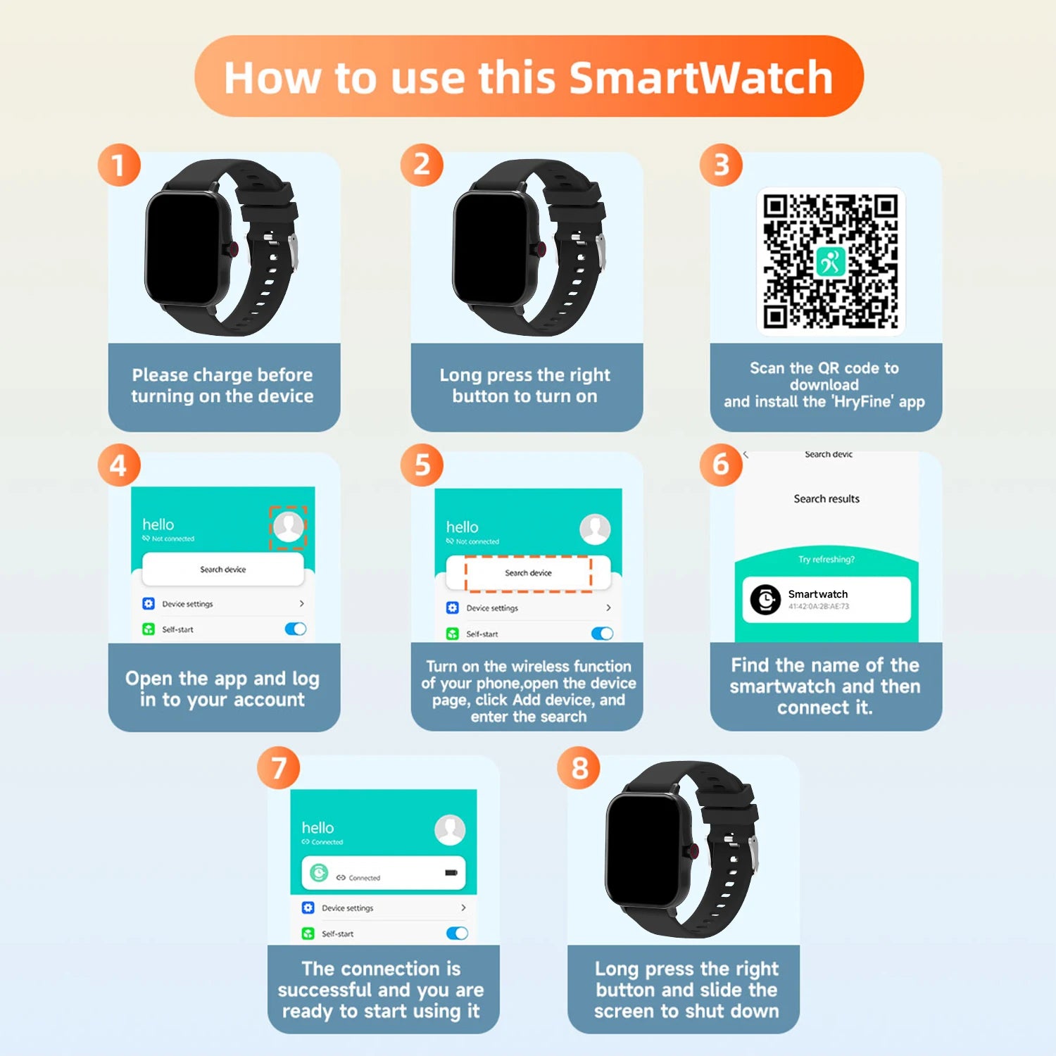 2026 New Smartwatch 1.83"Screen Bluetooth Call Voice Assistant Music Control Fitness Tracker for Android/IOS Phone Children Gift