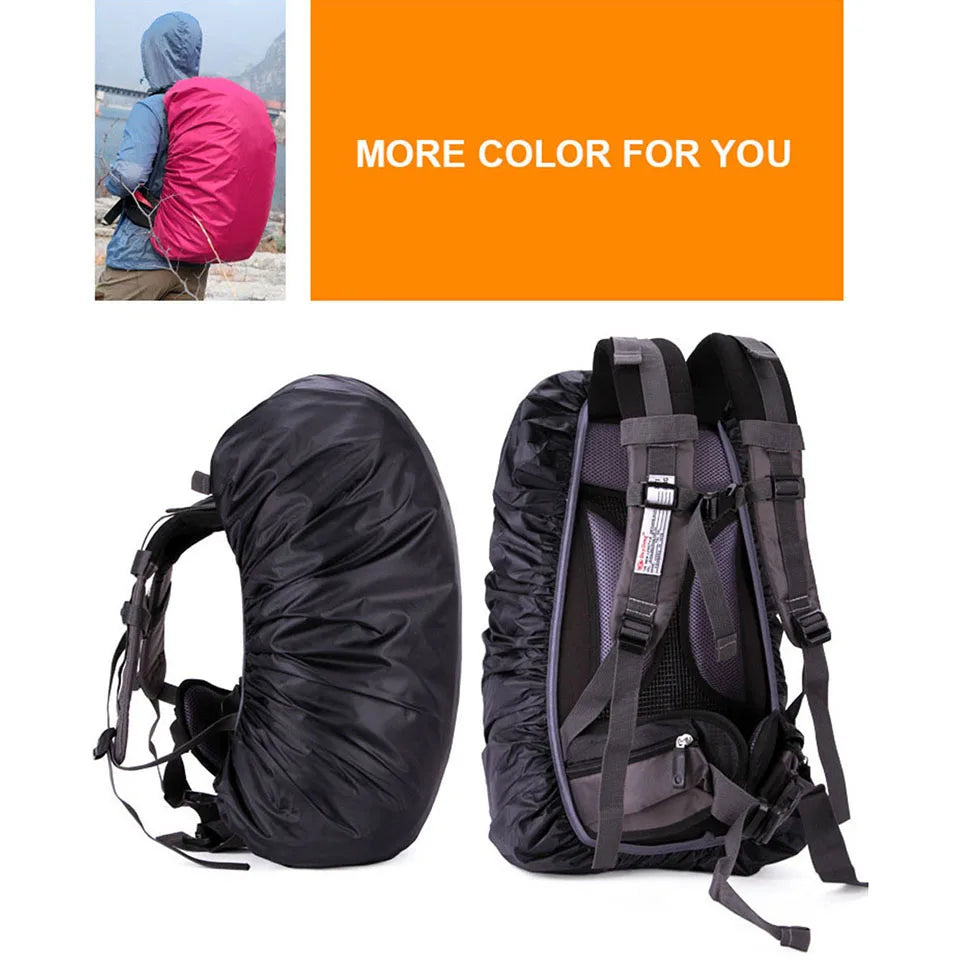 KoKossi 1Pcs 20-60L Climbing Backpack Rain Cover Outdoor Hiking Camping Backpack Waterproof Cover Backpack Dust Cover Unisex