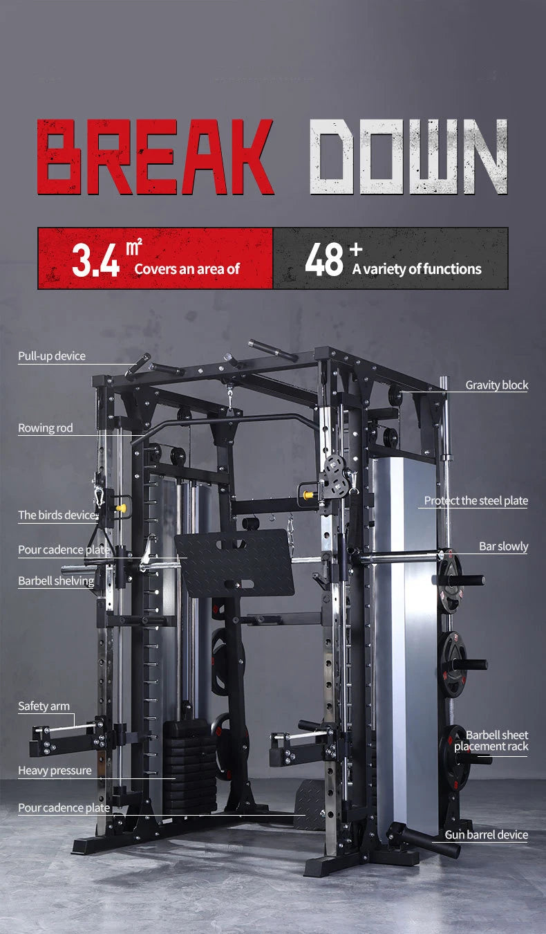 MIYAUP Comprehensive Training Equipment Multifunctional Squat Stand Fitness Equipment Smith Machine Gantry