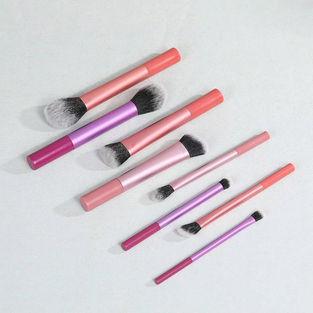 3pcs Makeup Brush Set, Including Angled Eyeliner Brush, Eyebrow Brush, And Ultra-Fine Eyeshadow Brush, Makeup Brush Set, Makeup Brush Kit, Makeup Brush Set, Full Makeup Brushes, Makeup Brush Set, Complete Makeup Tools, Makeup
