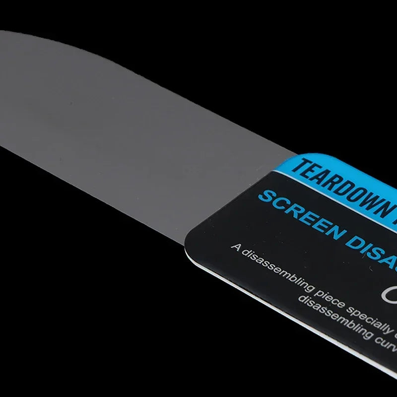 1 Piece Mobile Phone Curved LCD Screen Spudger Opening Pry Card Tools Ultra Thin Flexible Mobile Phone Disassemble Steel Metal