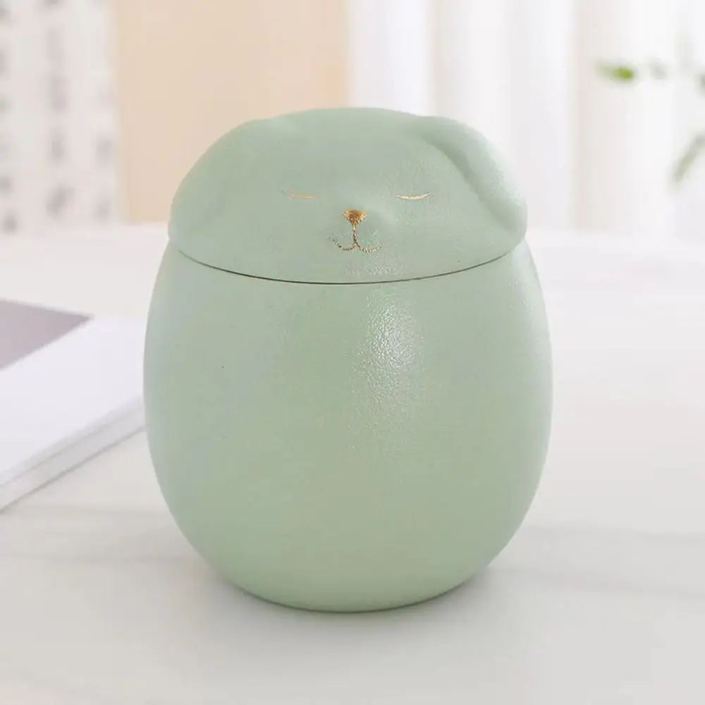 Ceramic Funeral Urn for Pets 200ml Dog/Cat Shape Dog Cat Cremation Urns Moisture Proof Memorials Bird Mouse Urn Dog Supplies