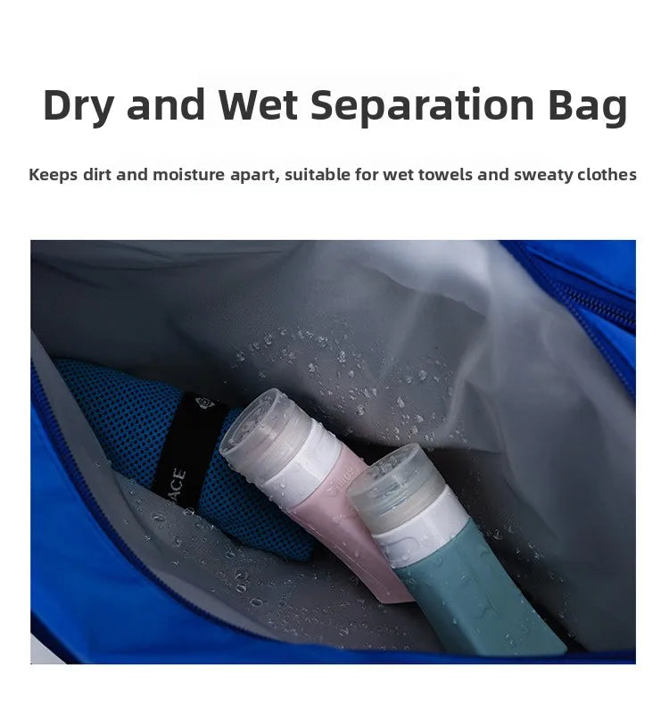 Large Capacity Fitness Bag Women's Handheld Oxford Cloth Yoga Sports Bag Fashionable Luggage Bag Wet And Dry Separation Can P...