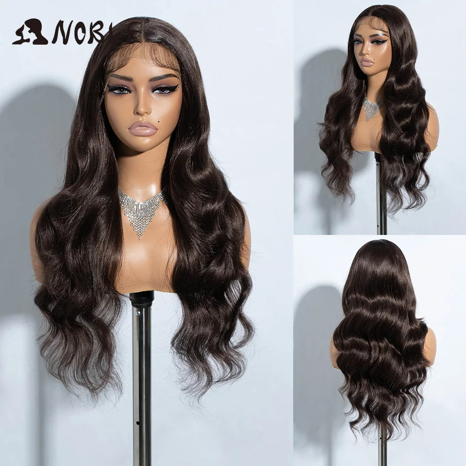 Noble Synthetic Lace Front Wig  28 Inch Highlight Honey Brown Body Wave Wig Cosplay Wigs For Women Lace Wig Lace Wig Synthetic