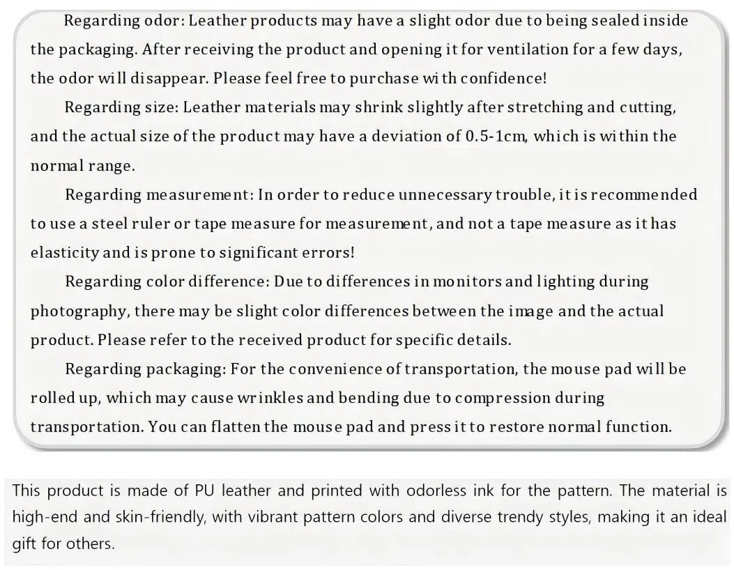 Leather Hello Kitty Printed Mouse Pad Girls Student Extra Large Non-Slip Pad Computer Key Pad Cartoon Desk Writing Pad