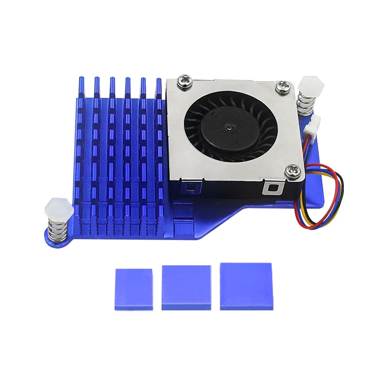 Raspberry Pi 5 Active Cooler  Aluminum Heatsink PWM Cooling Fan Speed Adjustable Black Silver Blue Radiator for Raspberry Pi 5
