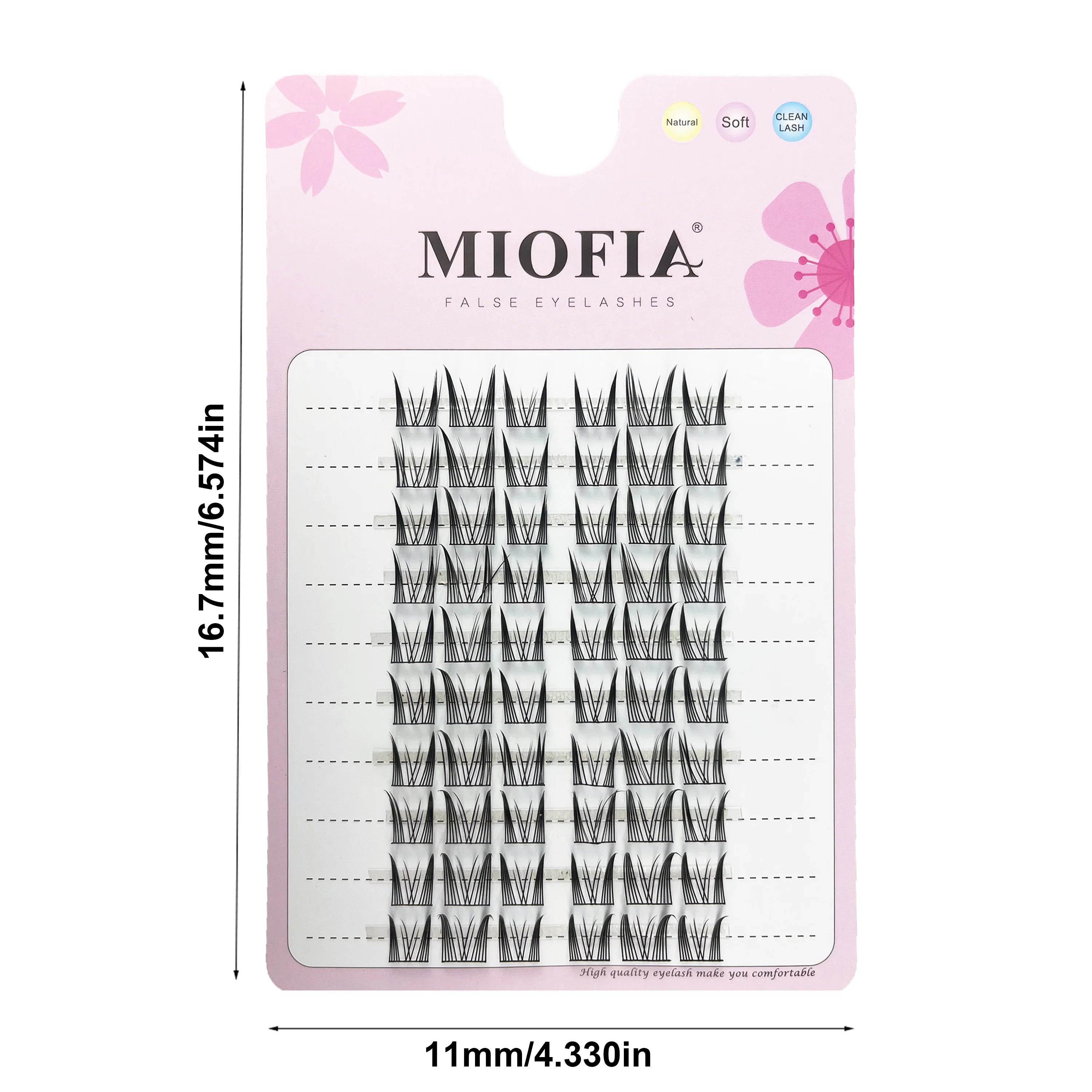 MIOFIA Manga False Eyelashes Korean Style Individual Lashes Cluster Soft and Light Anime Eyelashes DIY Eyelash Extension Makeup