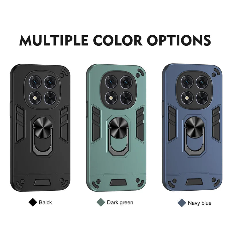 Shockproof Armor Funda For Xiaomi Redmi Note 14 Pro 5G 4G Case Magnetic Holder Ring Case For Redmy Note14 Note14pro Plus 5G Capa