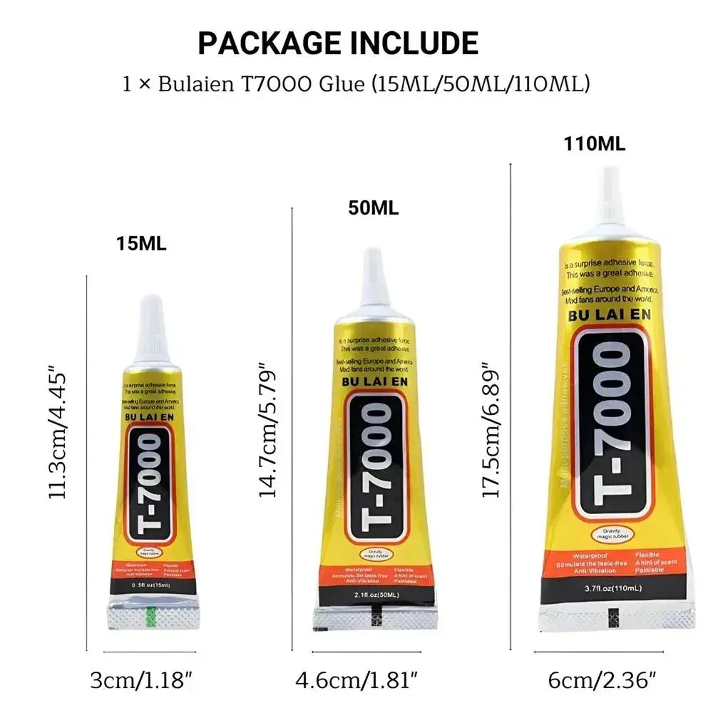 15ML 50ML 110ML B7000 Clear Contact Phone Repair Adhesive Universal Glass Plastic DIY Glue T7000 with Precision Applicator Glue