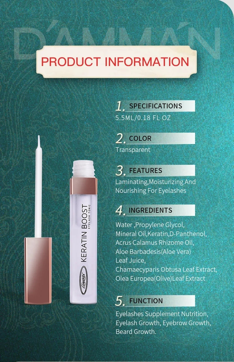 LOMANSA PERMANIA 6ml Protects Strengthens Eyelash and Eyebrows Lash Lifting Keratin Boost for Eyelash Perming Makeup Wholesale