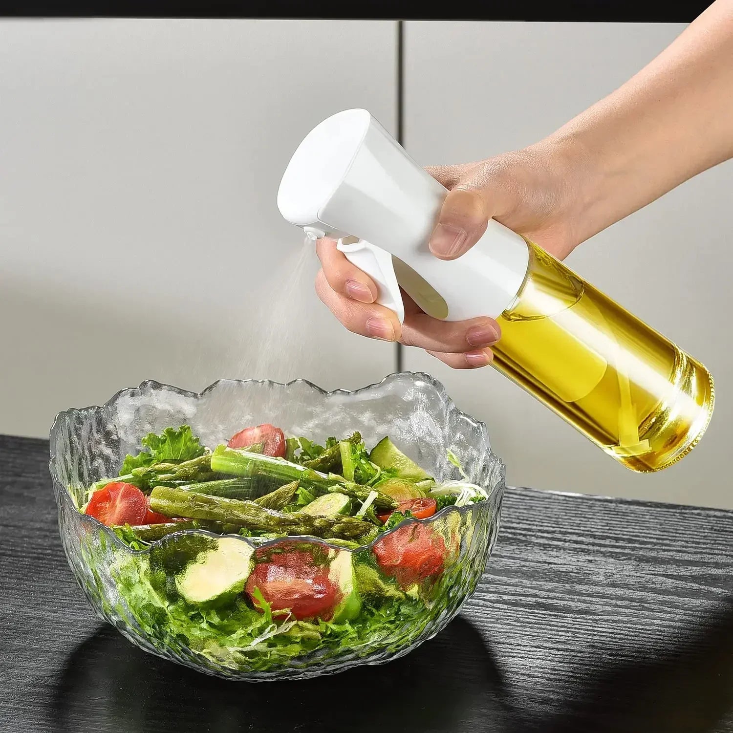 200/300/500ML Pneumatic Spray Bottle Fitness Barbecue Spray Oil Dispenser Kitchen Oil Spray Bottle Cooking Olive Oil Sprayer