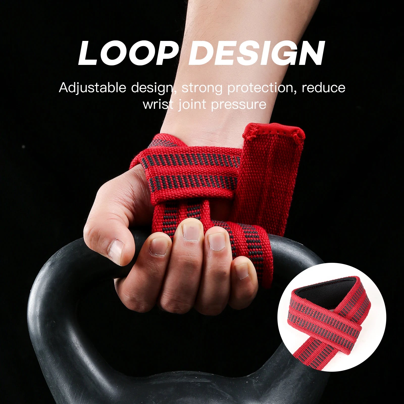 Weightlifting Booster Bands Bandages Hard Pulling Bands Wrist Straps Gloves For Barbell Dumbbells Anti-Slip Deadlifts & Fitness