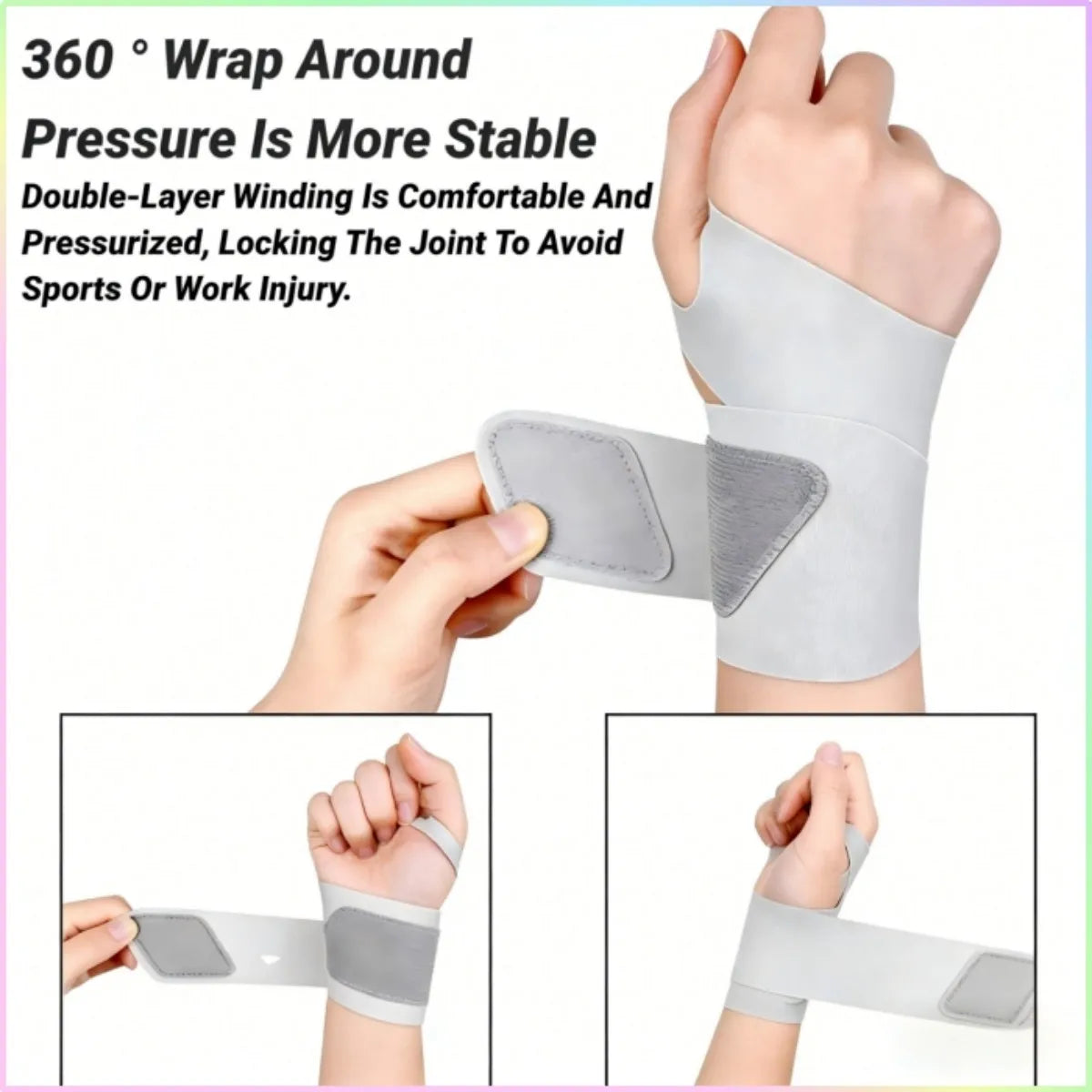 Ultra-thin Adjustable Wrist Strap – Breathable Support for Sprain, Arthritis & Tendonitis Pain Relief, Perfect for Fitness