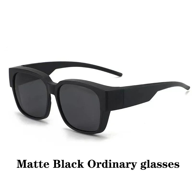 New Fashion Polarized Sunglasses Cover Over Myopia Prescription Glasses Portable Men Women Vintage Fishing Driving Eyewear