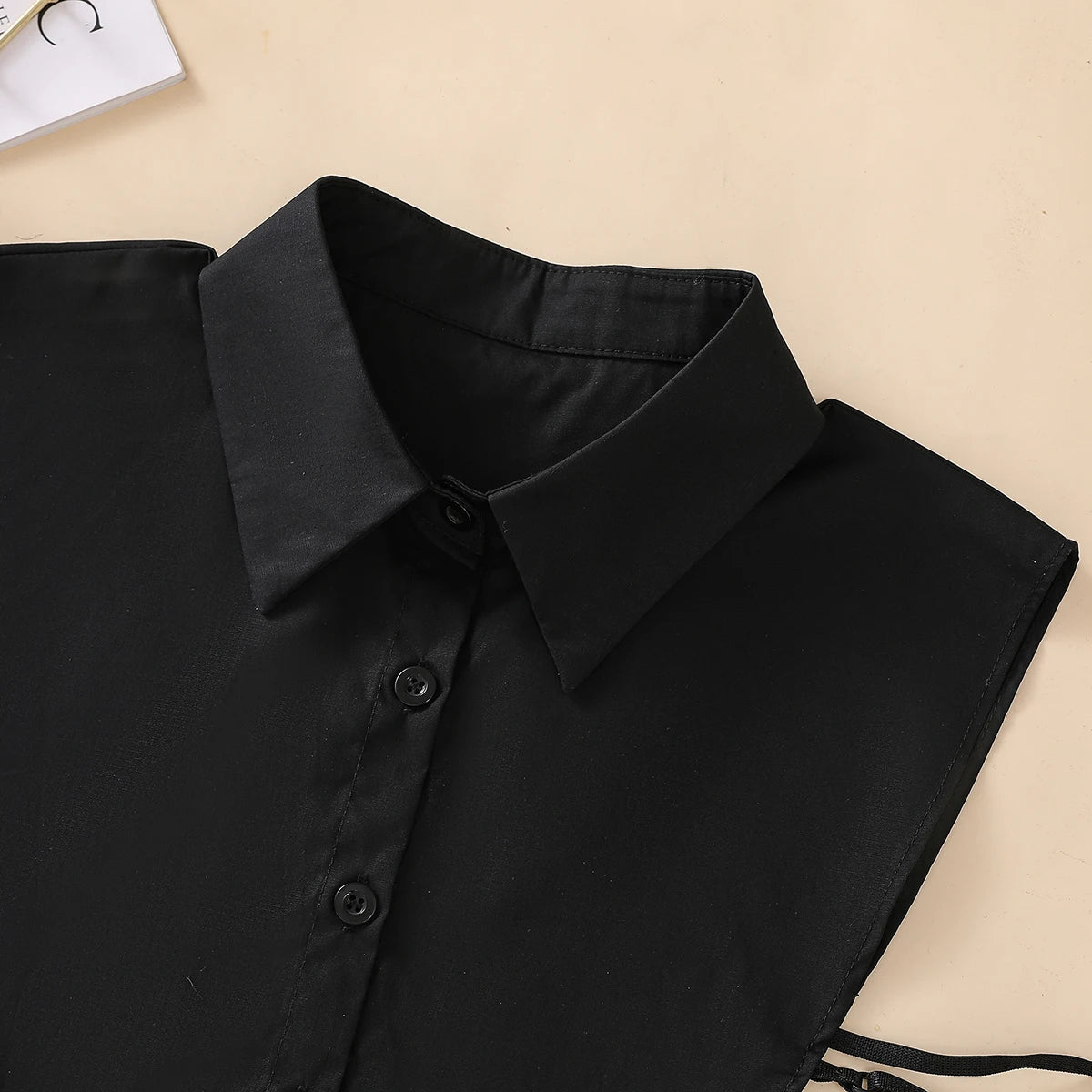 Women's Fashion Cotton Fake Collar, Simple Half Shirt Style Fake Collar, Versatile and Convenient Detachable Collar