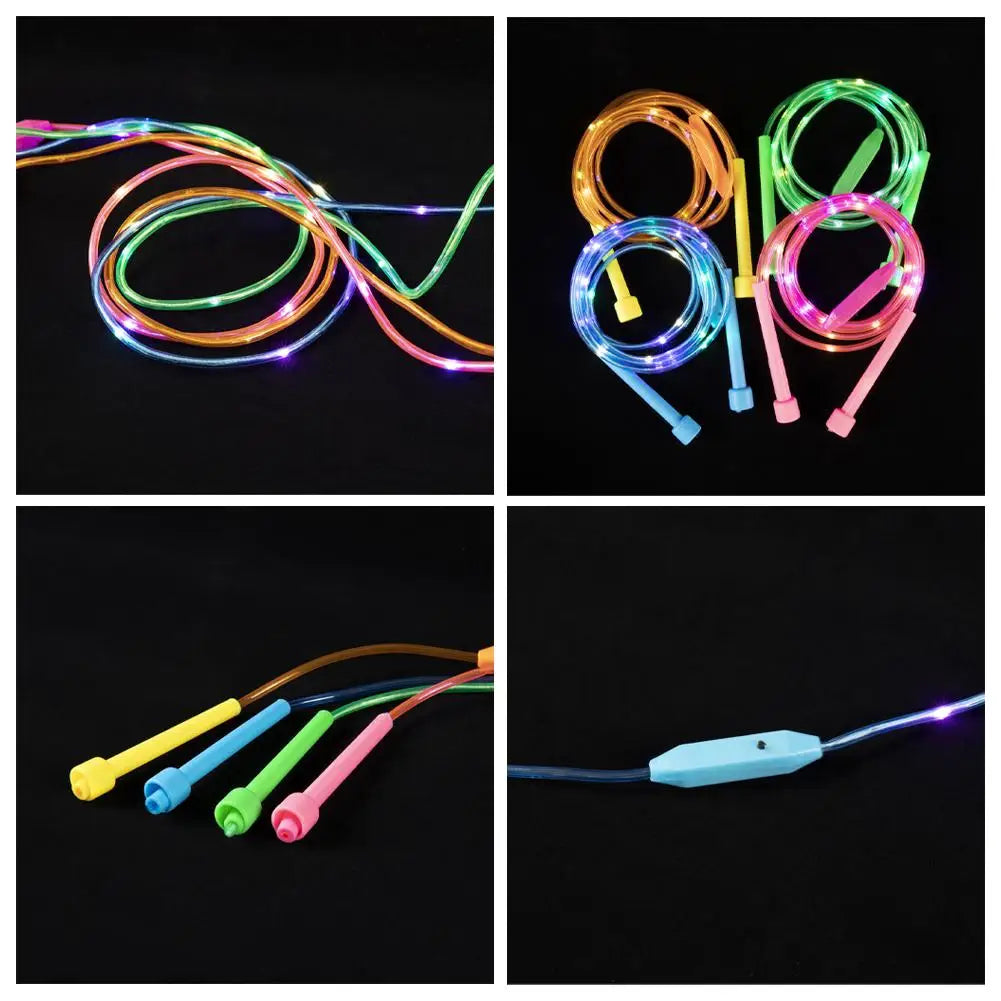 Illuminated Jump Rope Kids Night Exercise Fitness Training Entertainment Glowing Rope Skipping Fun Toys Optical Playing Led Lamp