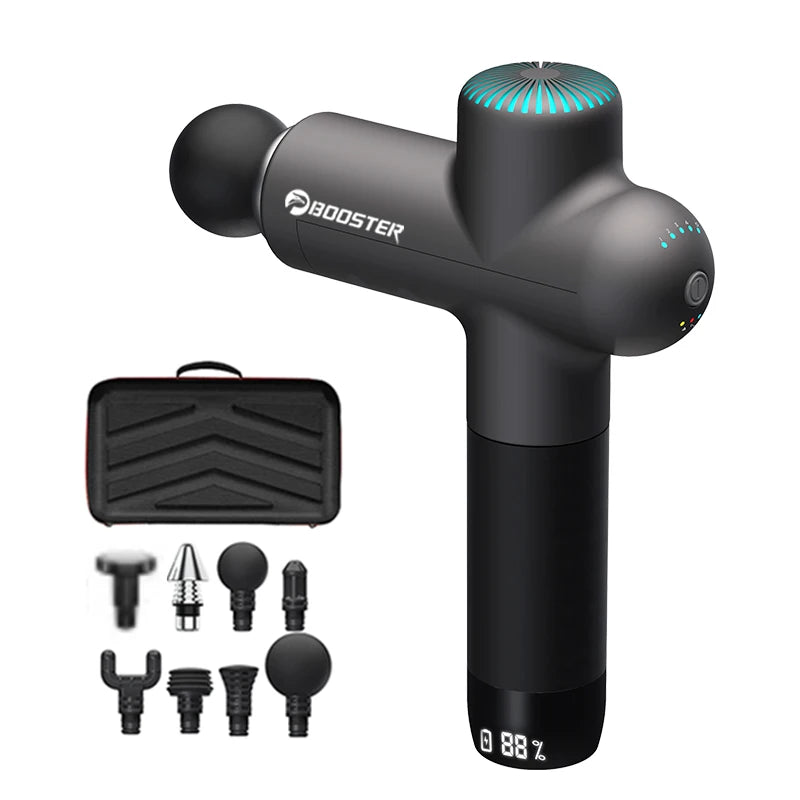 Booster Massage Gun Electric Neck Massager 7.4V  Smart Hit Fascia Gun for Body Massage Relaxation Fitness Electric Muscle Massag