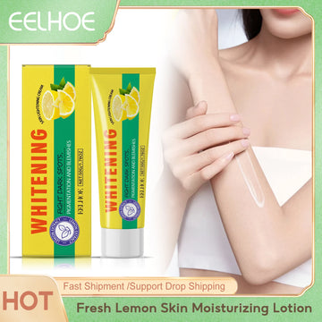 Eelhoe Fresh Lemon Skin Moisturizing Lotion Improve Elasticity Reduce Sagging Keep Brighten Hydrating Dry Body Nourishing Cream