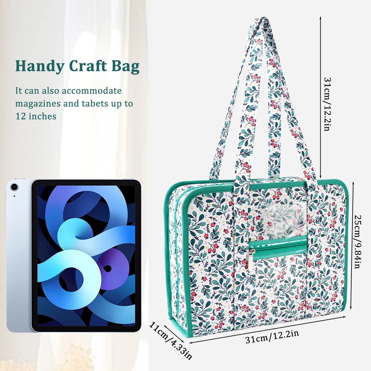 Embroidery Tools Kit Storage Bag Large Capacity Cross Stitch Thread Sewing Tool Accessories Organizer Bag Portable Travel Tote