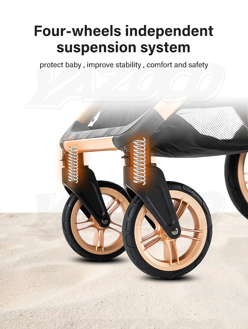 3-in-1 baby stroller travel system lightweight pram for newborns compact foldable Winter baby stroller baby buggy all-terrain