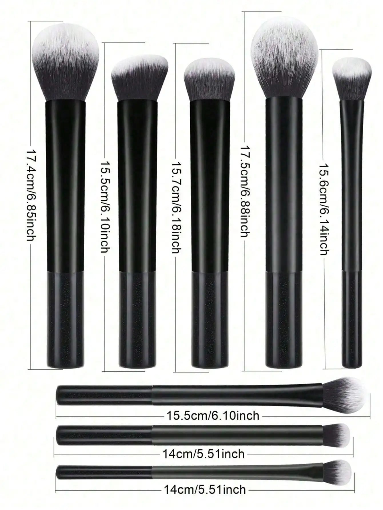 3pcs Makeup Brush Set, Including Angled Eyeliner Brush, Eyebrow Brush, And Ultra-Fine Eyeshadow Brush, Makeup Brush Set, Makeup Brush Kit, Makeup Brush Set, Full Makeup Brushes, Makeup Brush Set, Complete Makeup Tools, Makeup