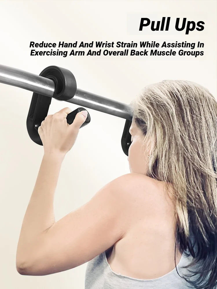 1Pair Fitness Pull Up Hand Grip Ergonomic Hook Handle Gym Multifunctional Down Grips Versatile Strength Training Equipments