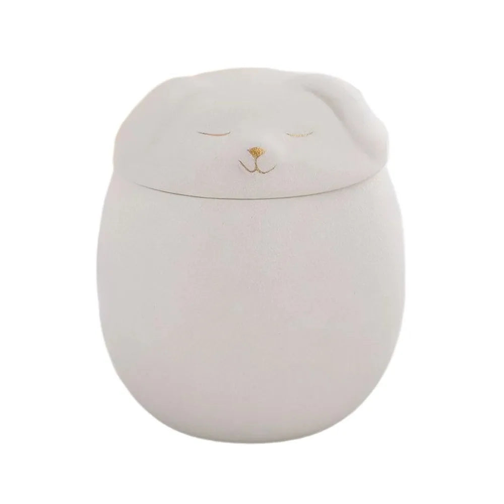 Ceramic Funeral Urn for Pets 200ml Dog/Cat Shape Dog Cat Cremation Urns Moisture Proof Memorials Bird Mouse Urn Dog Supplies