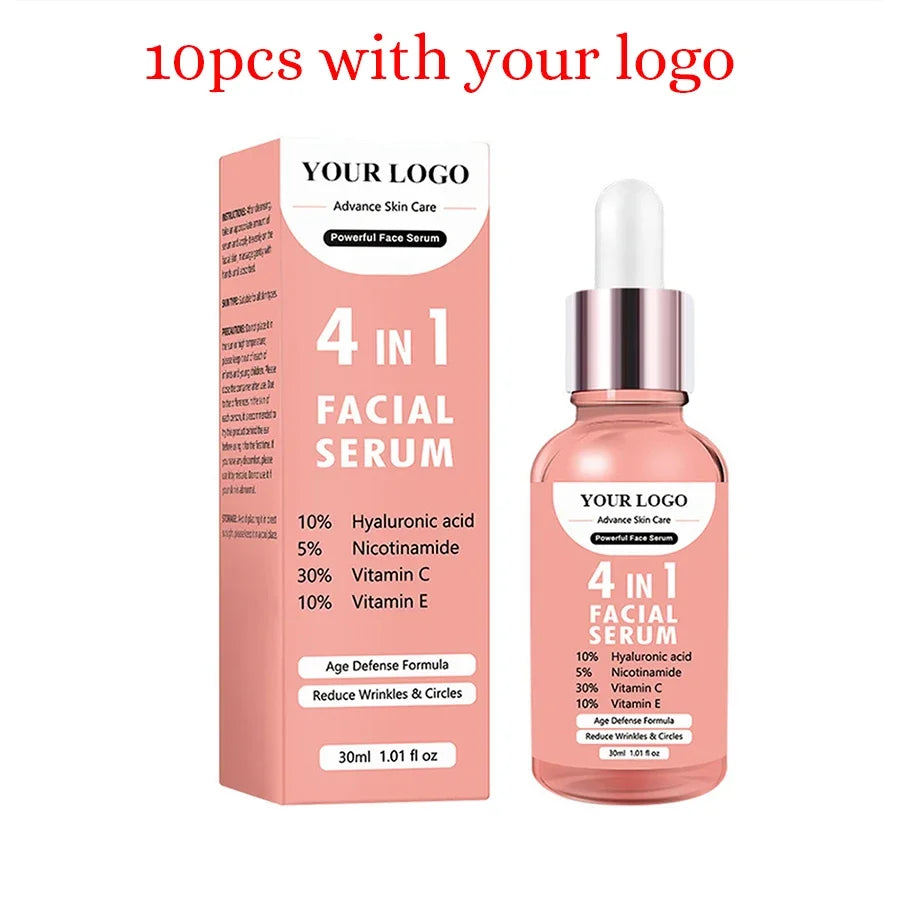 30ml Private Label Essence Custom Bulk Anti-Aging Repair Essences Powerful Hyaluronic Acid Face Skin Care Product VC Makeup