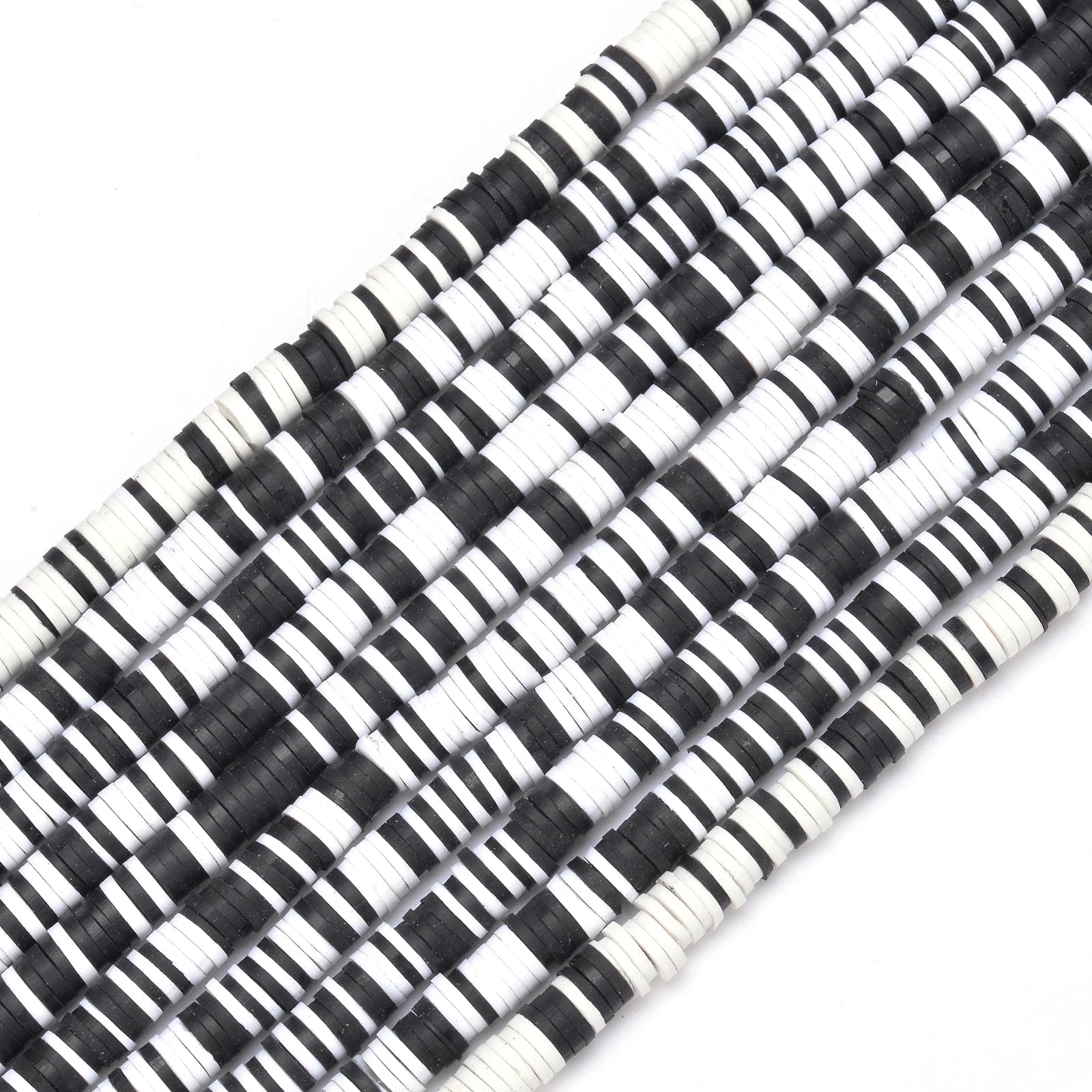 350pcs 6mm Flat Round Polymer Clay Beads Loose Spacer Beads for Jewelry Making DIY Needlework Bracelet Necklace Earrings