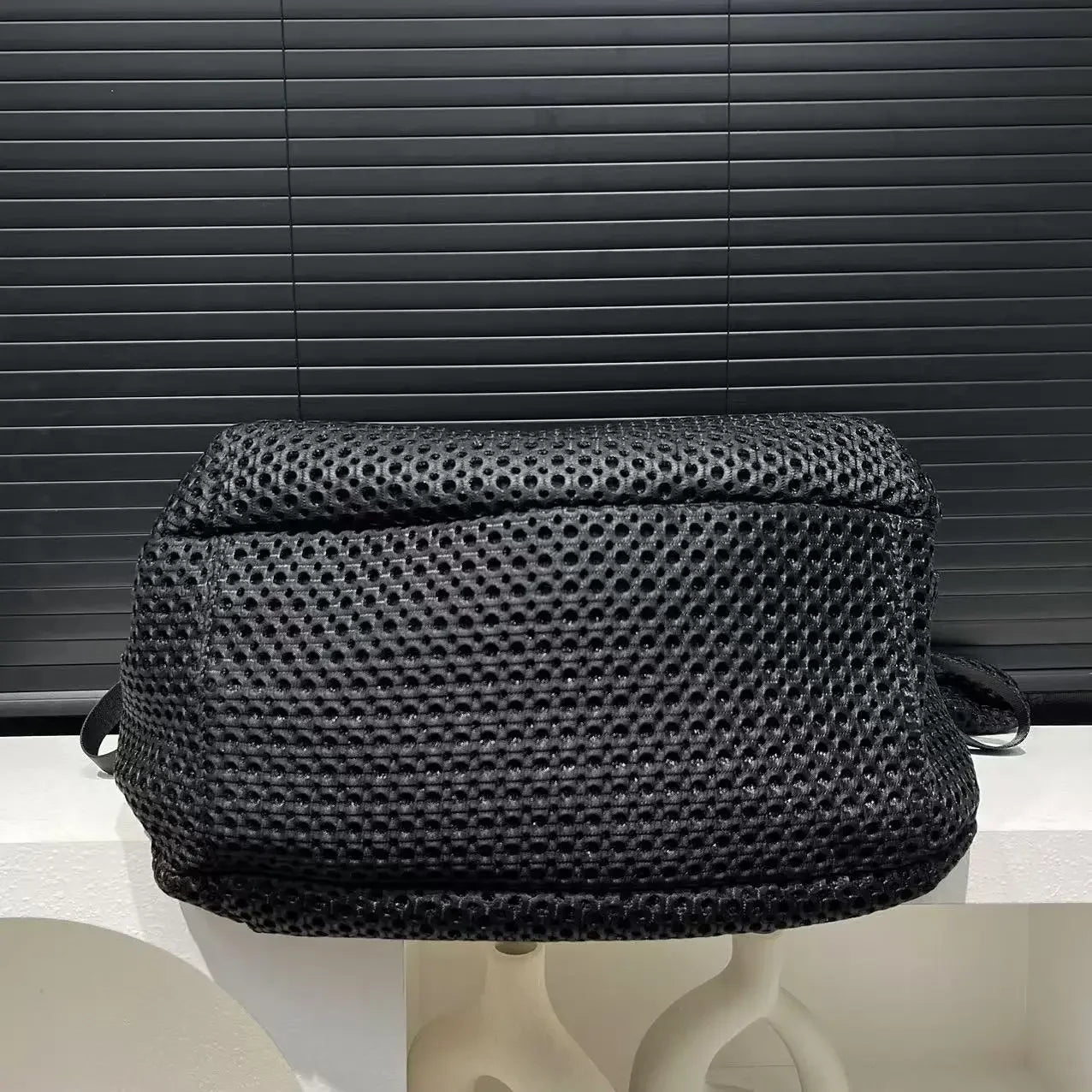 Ladies' fashionable mesh nylon lightweight diagonal cross bag with large capacity stitching casual shoulder bag