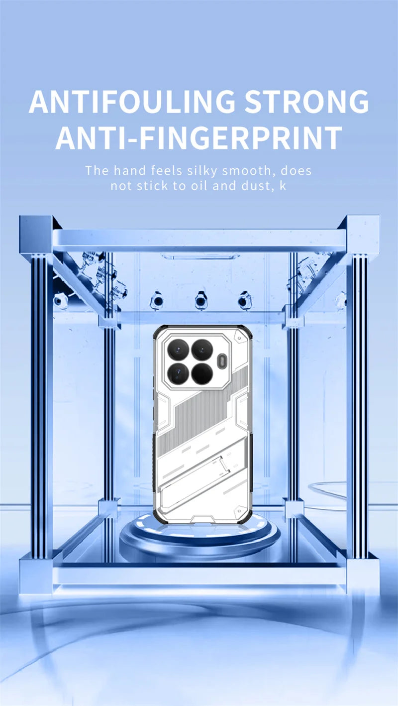 Xiaomi15T Pro Case Armor Shockproof Phone Cases For Xiaomi 15T Pro 5G Xiomi Mi15T Mi 15 T 2025 Magnetic Holder Stand Back Cover