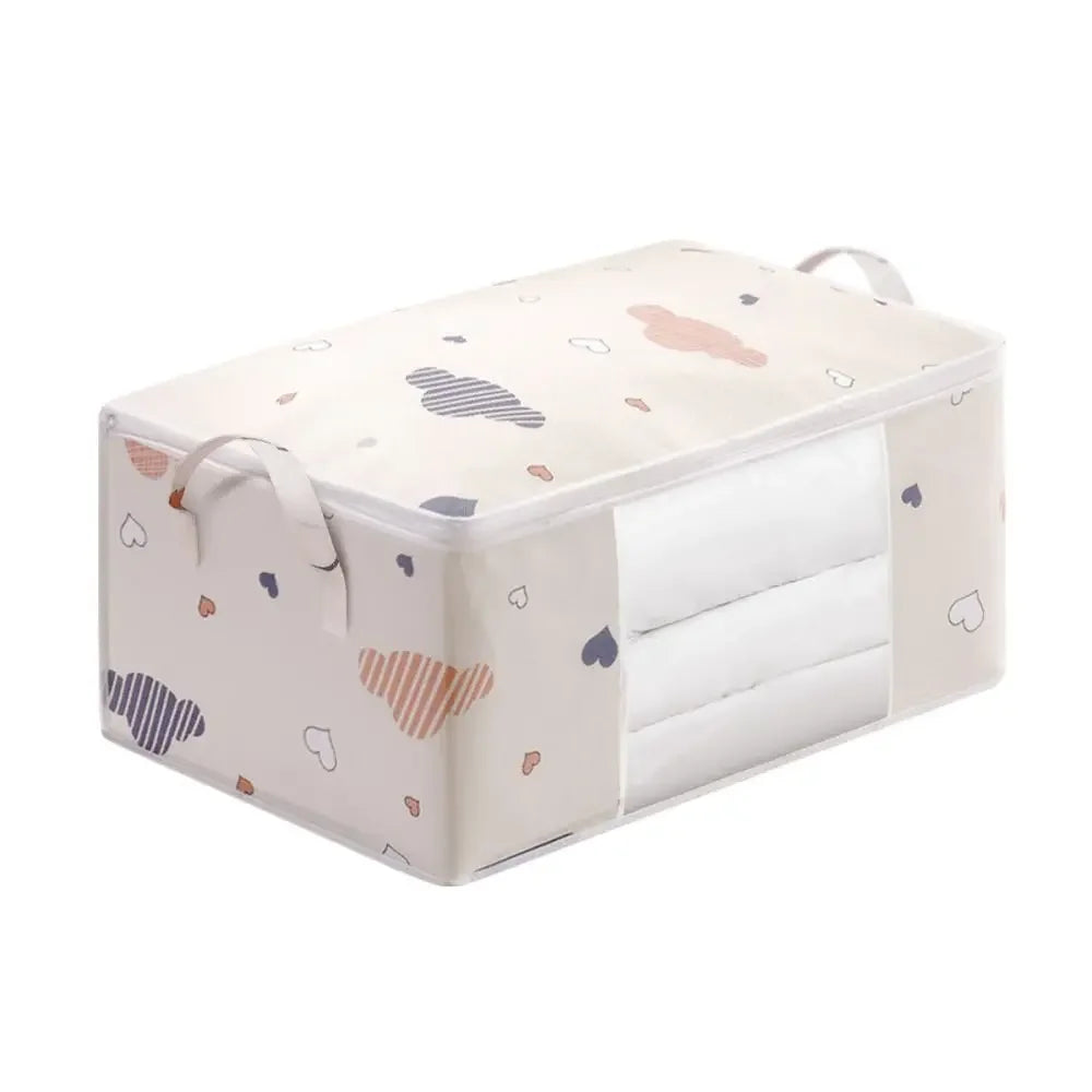 Large Capacity Multi-Purpose Storage Bag with Handles, Dustproof  Moisture-Resistant Odorless Non-Woven Fabric
