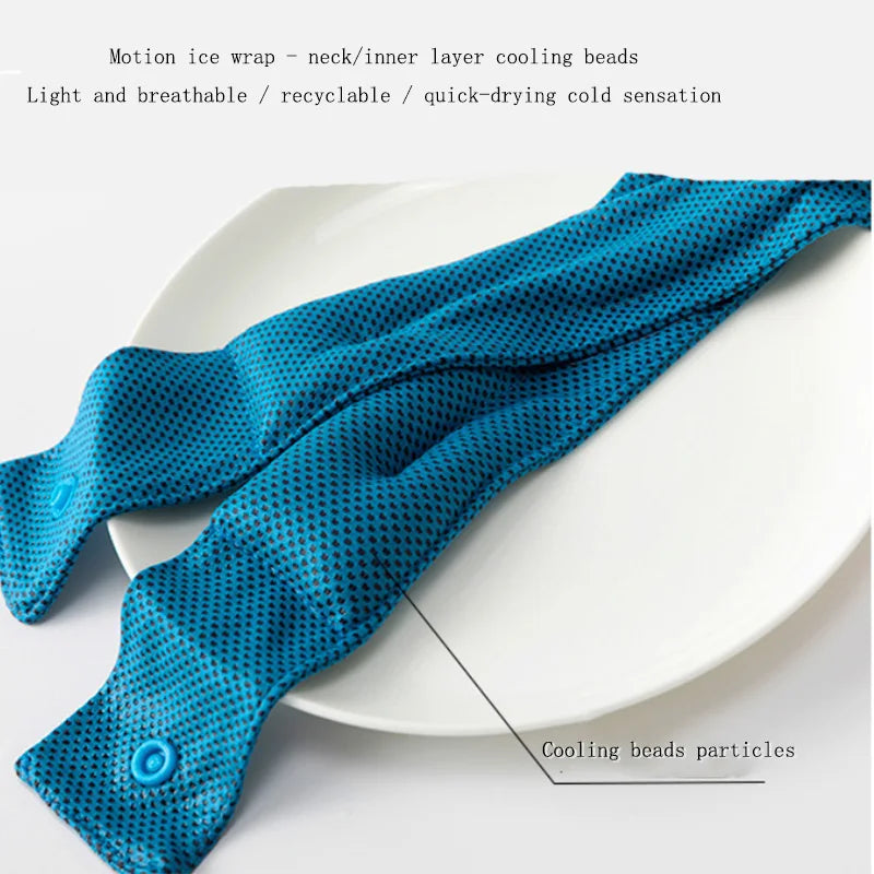 Cooling Ice Scarf Ice Scarf with A Natural Cool Feeling Sweat-wiping Towel Outdoor Ice Belt Sports Headscarf Cooling Cold Towel
