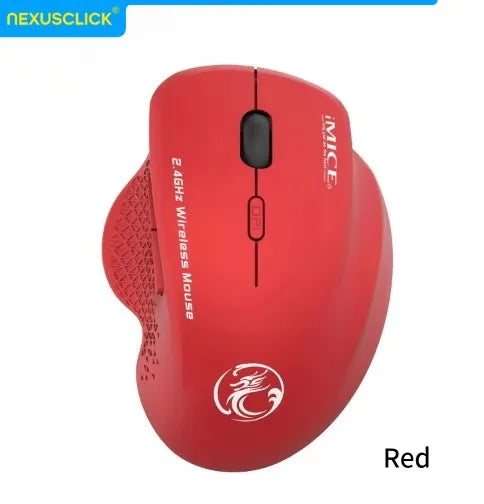 NexusClick 2.4G Wireless Silent Click Mouse,3 Adjustable DPI 6 Buttons Power Saving USB Plug Play Mice For Laptop Office Gaming