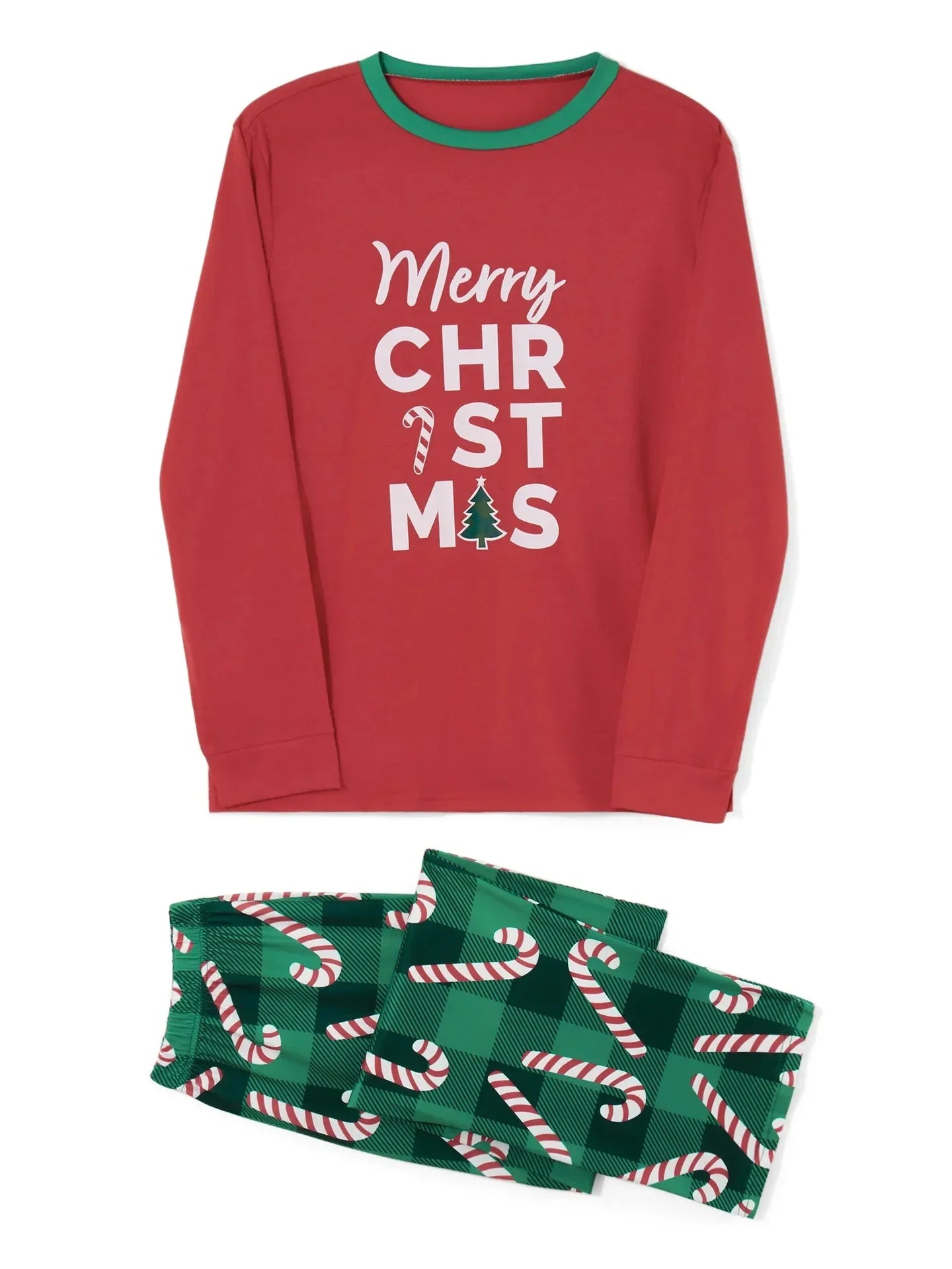 Mom Dad Kids Christmas Print Pajamas Set 2 Piece Pyjama Xmas Family Look Sleepwear Xmas Family Matching Outfits Pjs Loungewear
