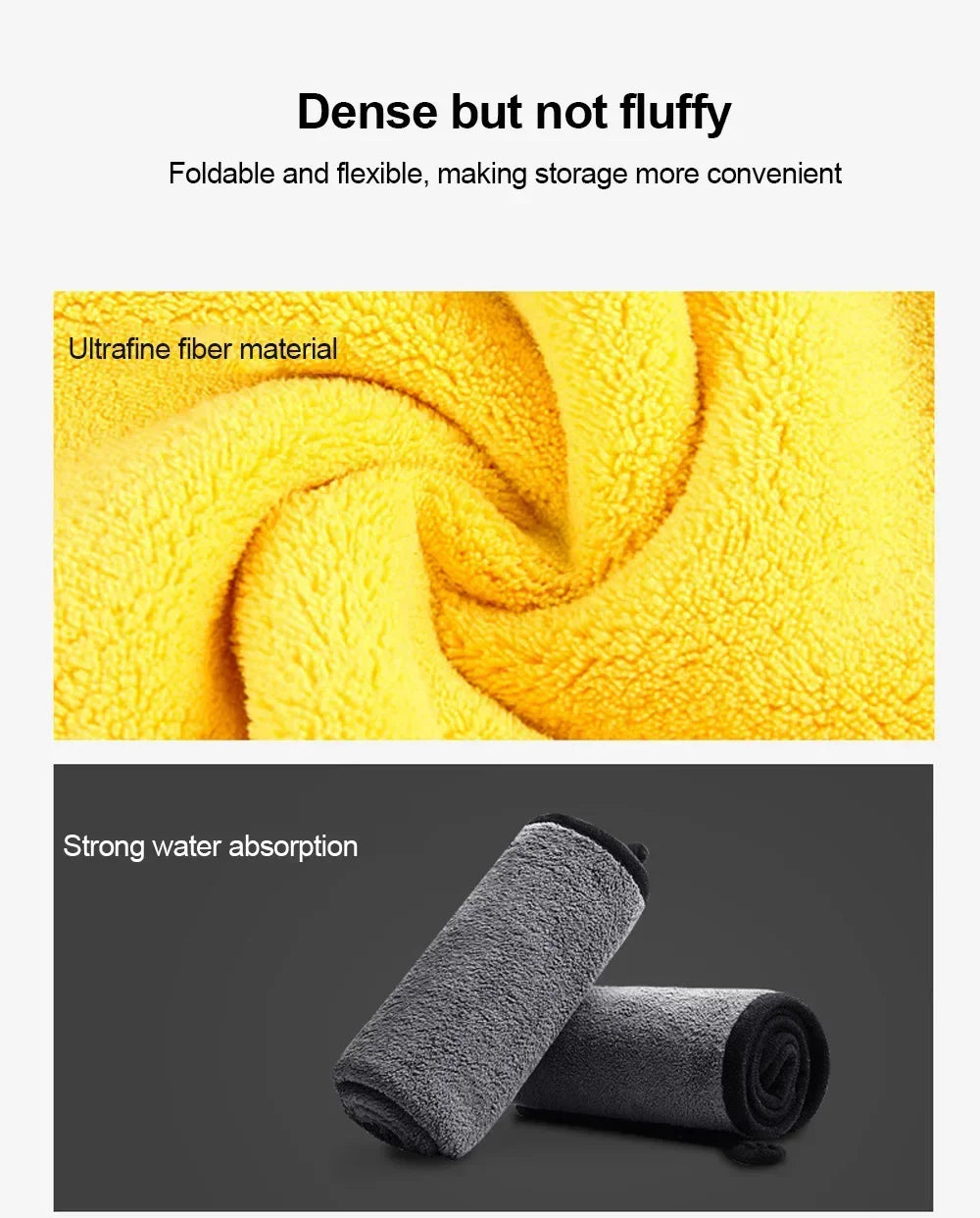 3/5/10Pcs Car Wash Microfiber Towel 30*30CM / 30*60cm Car Cleaning Drying Cloth  Care Cloth Car Wash Towel  Kitchen Towel