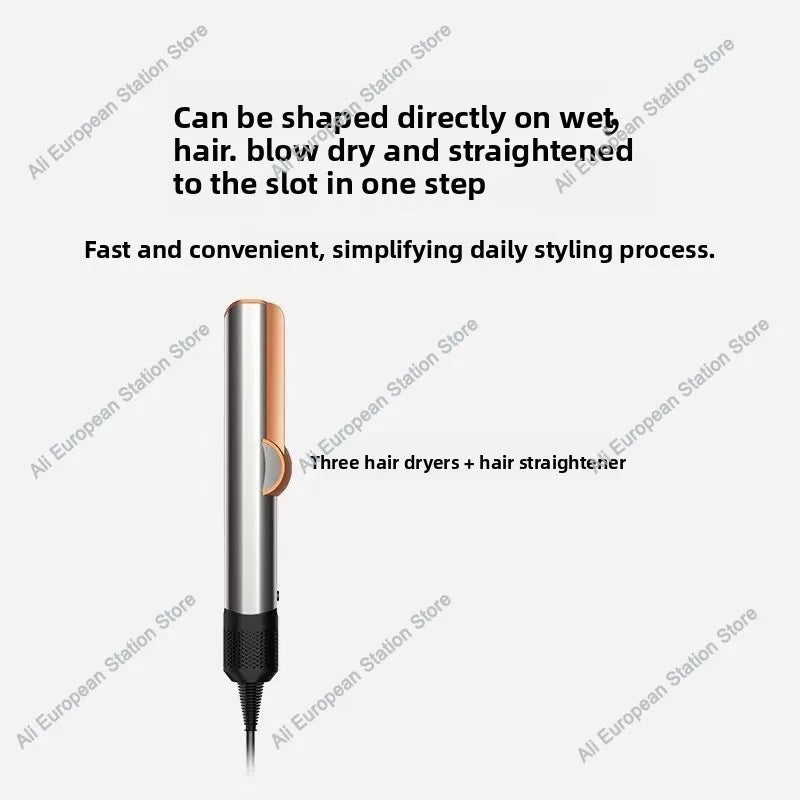 2in1 Professional Hair Straightener Curling Hair Dryer 110000 RPM Dry Air Anion Portable Wet & Dry Straightener HT01 For Dysons