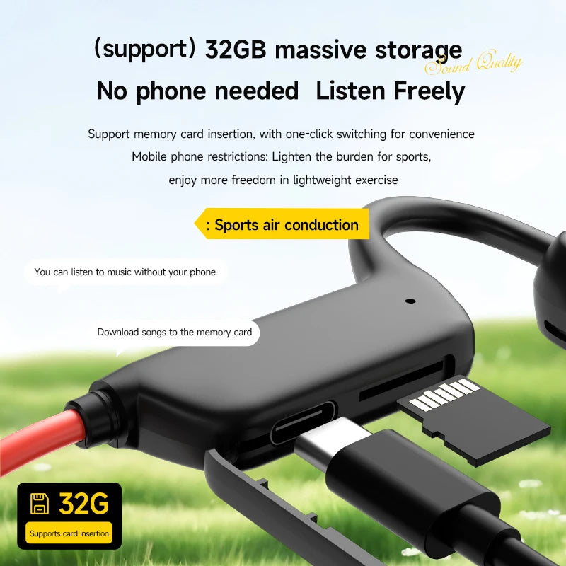 Lenovo Bone Conduction Headset Wireless Swimming Sports Headphone IPX8 Bluetooth 5.4 With Mic Waterproof Exercise Fitness 2026