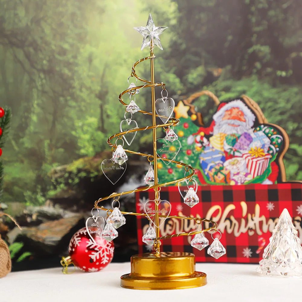 MaiLun Personalized Family Names Charms Christmas Tree Decoration