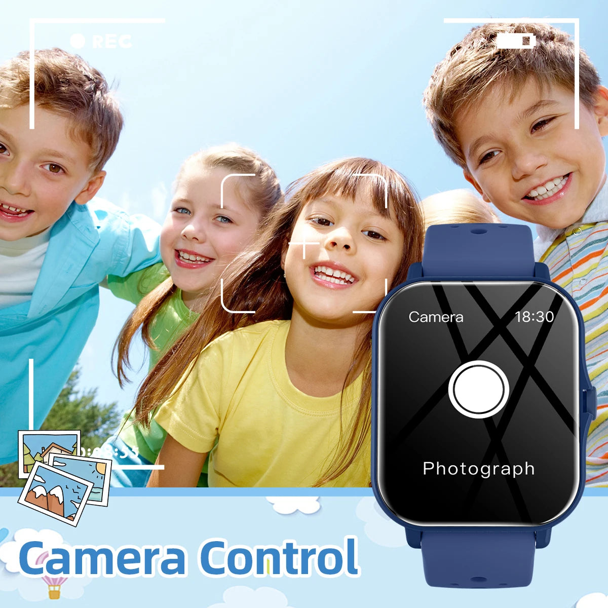 2026 New Smartwatch 1.83"Screen Bluetooth Call Voice Assistant Music Control Fitness Tracker for Android/IOS Phone Children Gift