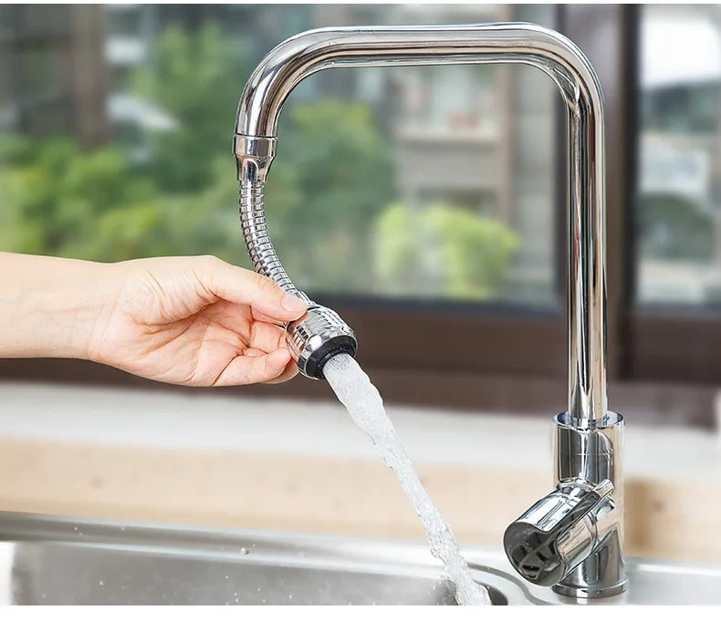 360° Rotating Kitchen Faucet Pressurized Anti-Splash Extended Filter Foam Universal Faucet Head Sprayer for Kitchen