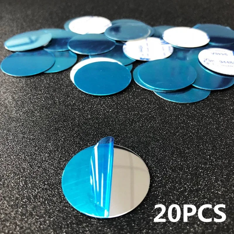 20pcs Universal Mount Metal Plate with Adhesive Magnetic Mount Car Holder Replacement Metal Plate Kit Magnet Mobile Phone Stand