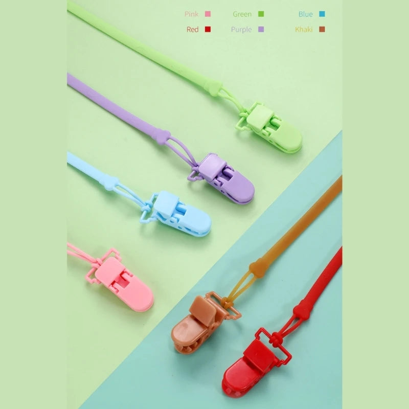 Pacifier Chain Silicone Strap BPA Holder Soother Chain Accessories