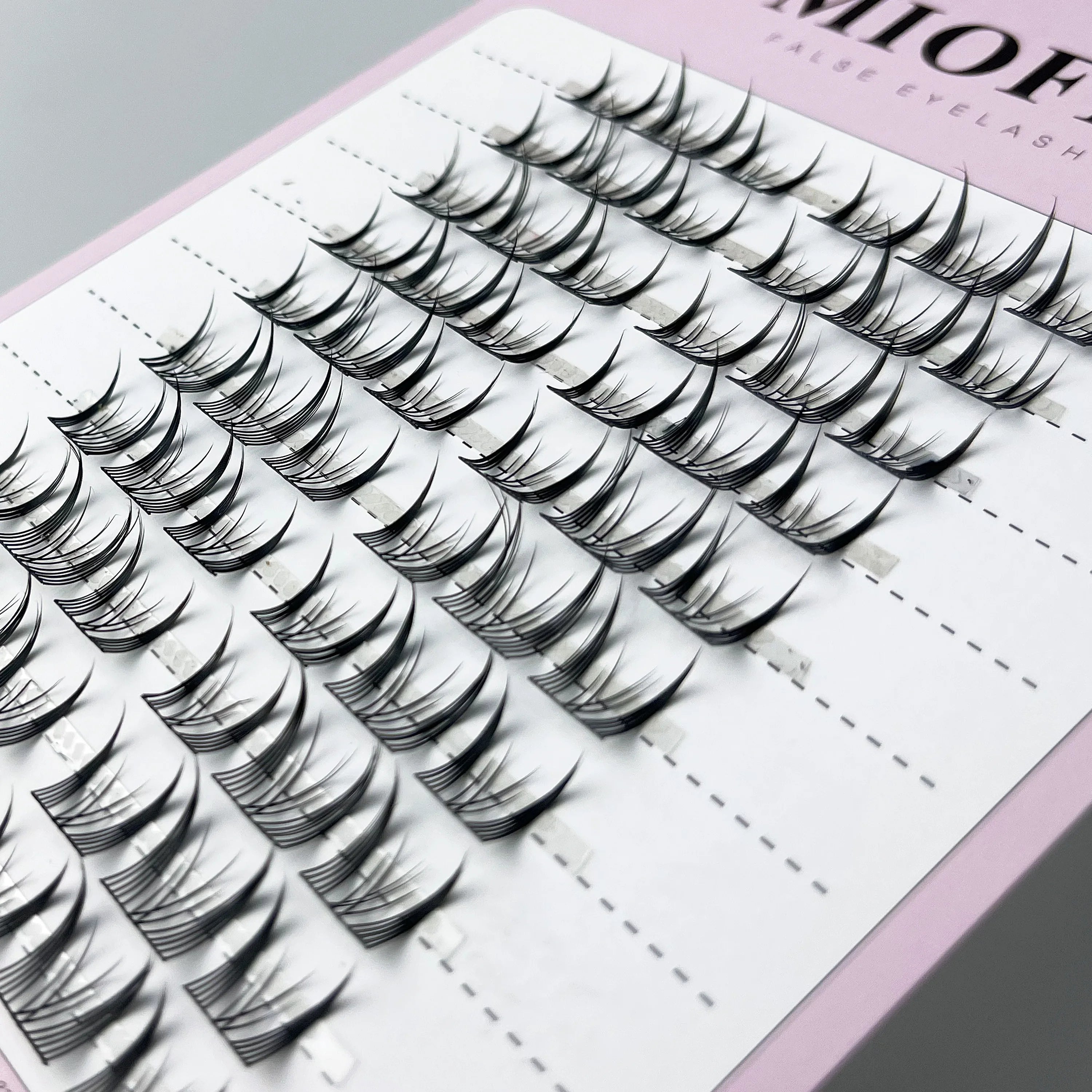 MIOFIA Manga False Eyelashes Korean Style Individual Lashes Cluster Soft and Light Anime Eyelashes DIY Eyelash Extension Makeup