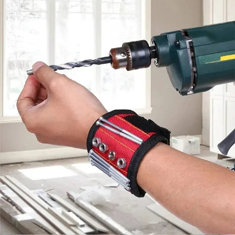 Magnetic Wristband for Holding Screws,Nails,Drilling Bits,Wrist Tool Holder Belts with Strong Magnets,Cool Gadgets for Men, Wome