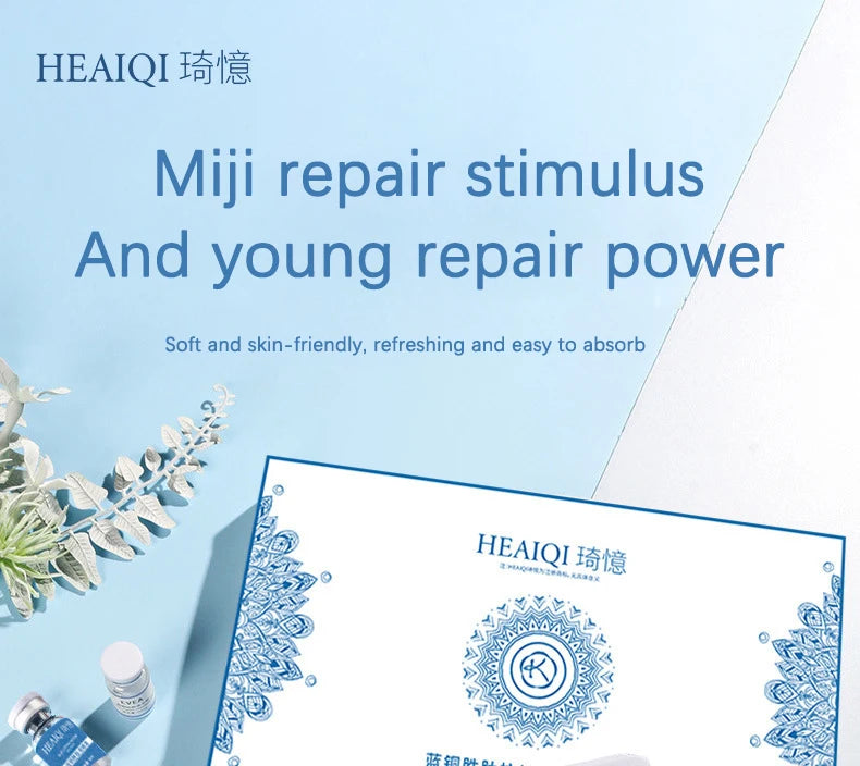 Blue Copper Peptide Freeze-Dried Powder GHK-Cu Essence Deep Hydration Firming Restore Skin Elasticity Rejuvenating SkinCare