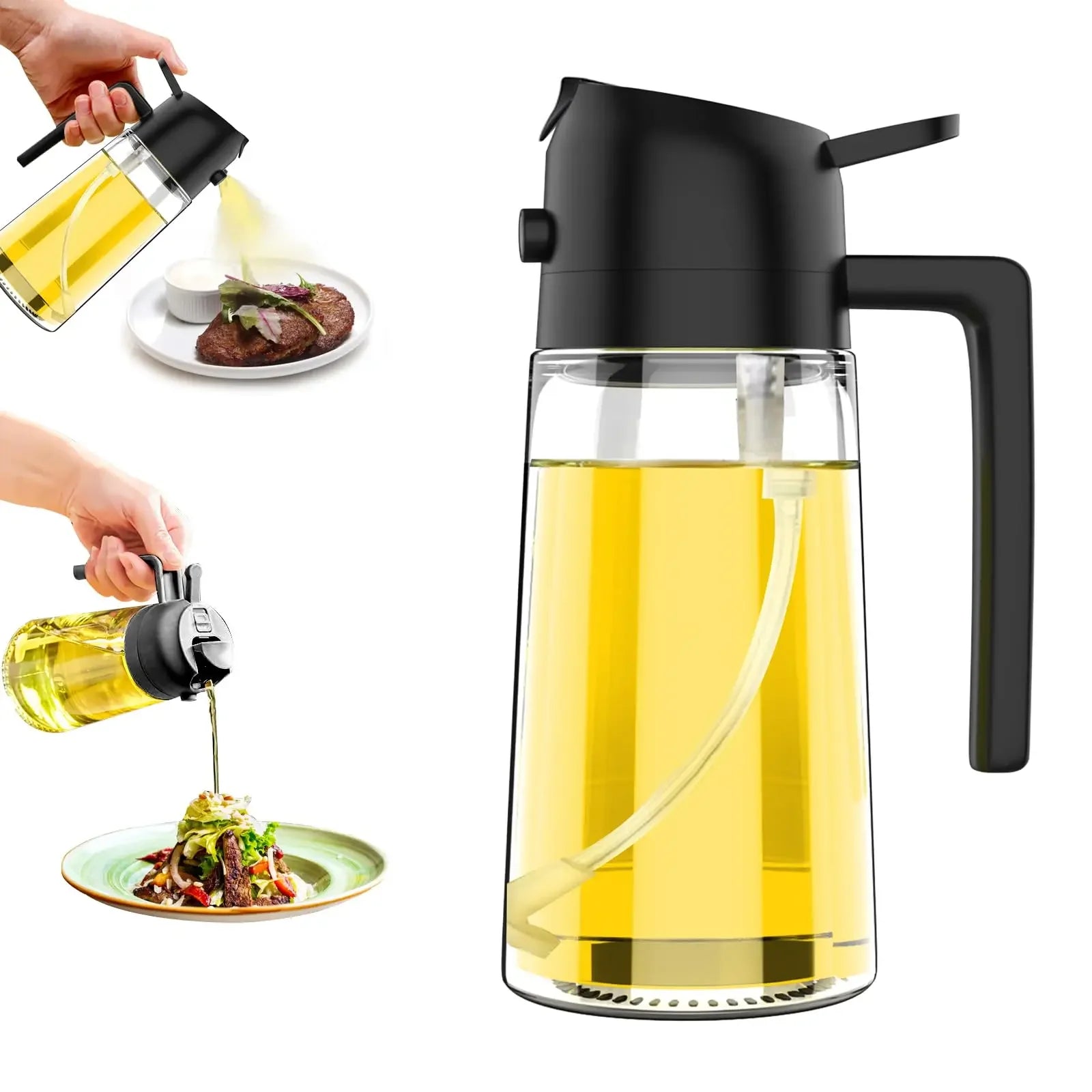 200/300/500ML Pneumatic Spray Bottle Fitness Barbecue Spray Oil Dispenser Kitchen Oil Spray Bottle Cooking Olive Oil Sprayer