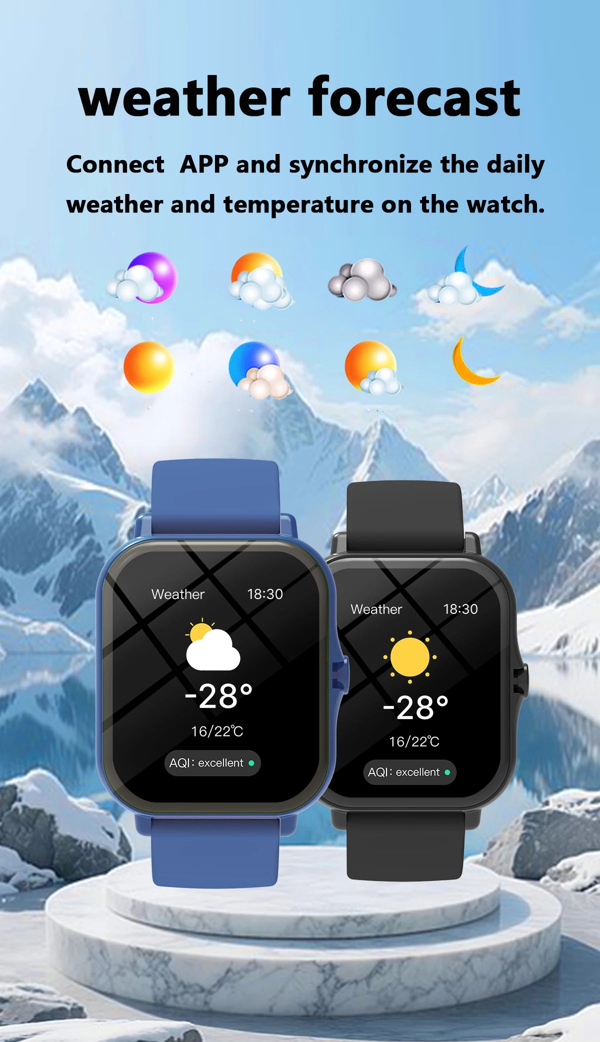 2026 New Smartwatch 1.83"Screen Bluetooth Call Voice Assistant Music Control Fitness Tracker for Android/IOS Phone Children Gift