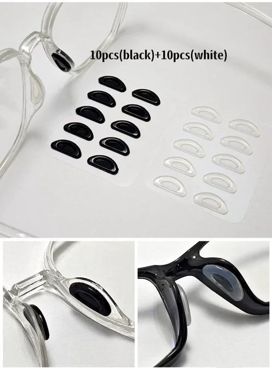 2/5Pairs/Packs Adhesive Eyeglass Nose Pad Anti-Slip Stick On Silicone Nose Pad for Sunglasses Thin Nose Pads Eyewear Accessories
